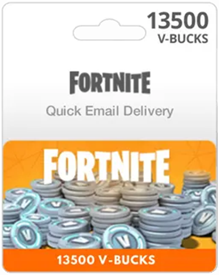 Fortnite 13500 V-Bucks Card