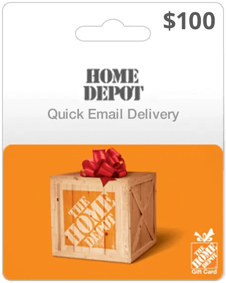 Home Depot $100 Gift Card