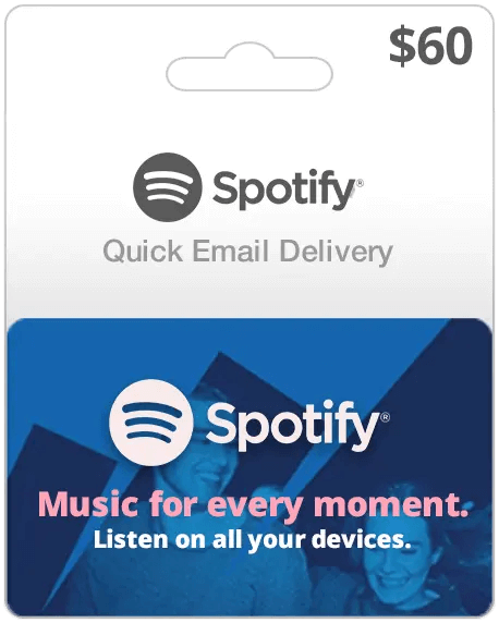 Spotify Premium $60 Gift Card