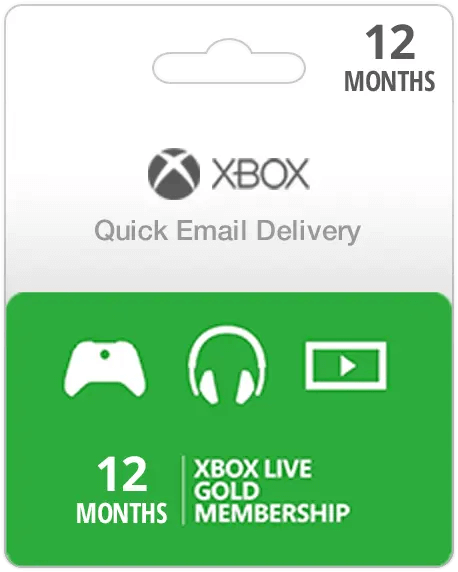 Xbox Live Gold 12 Month Membership