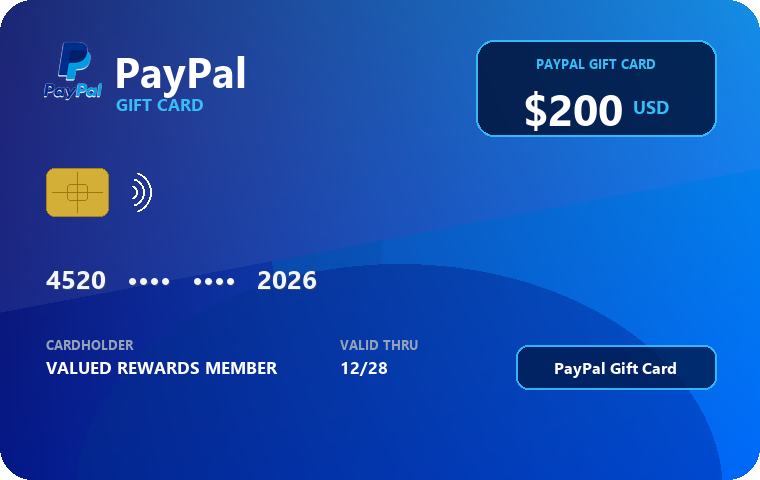 PayPal $200 Gift Card